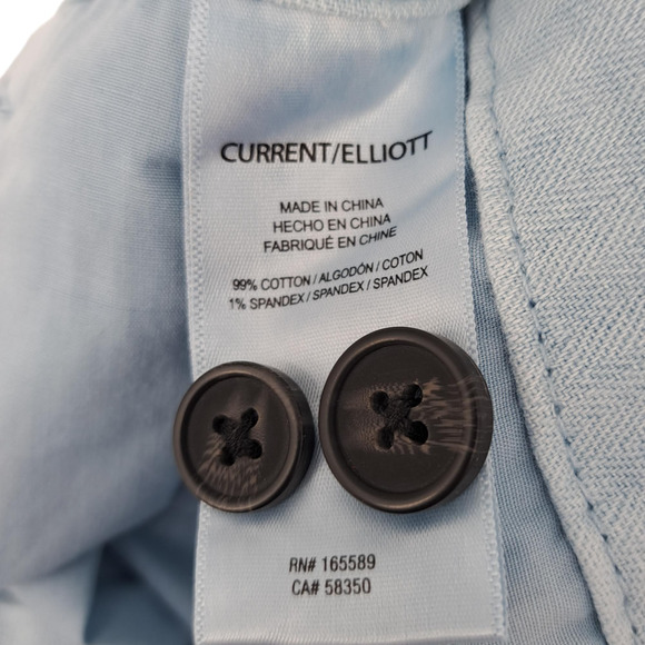 Current Elliott The Captain Pant in French Enamel Blue Women's Size 30 - Picture 5 of 7